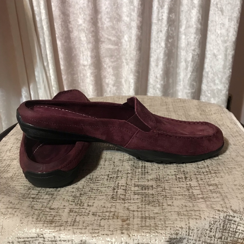 Burgundy Suede Loafers